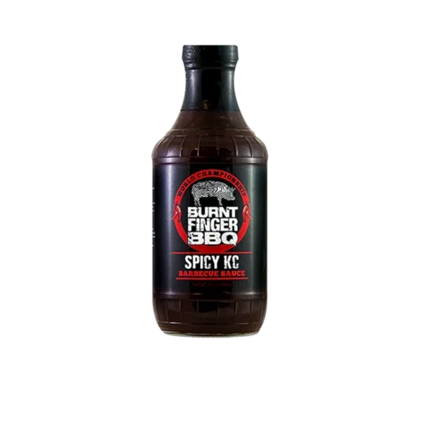 Burnt-Finger-BBQ-Spicy-KC-BBQ-Sauce-BBQ-Assad.webp Burnt Finger BBQ Spicy KC BBQ-kastike 544 g