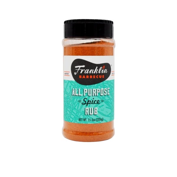 Franklin-BBQ-All-purpose-Rub-BBQ-Assad.webp Franklin BBQ All Purpose Spice Rub 326 g